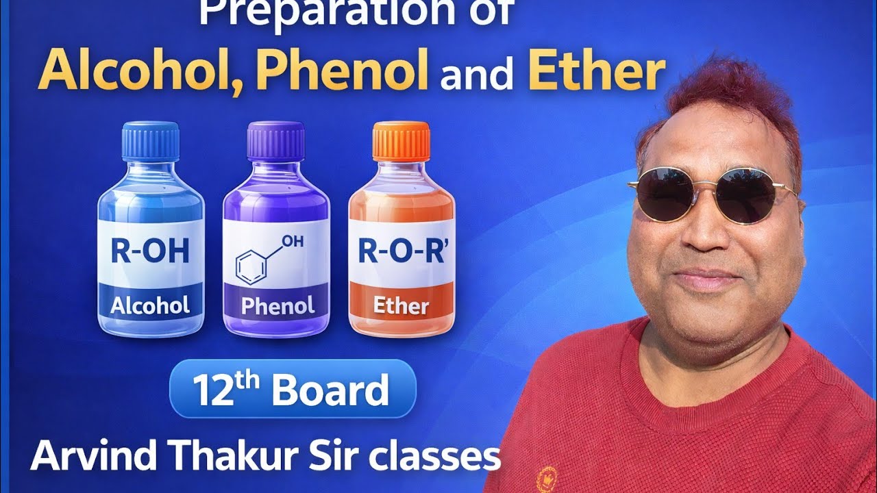 Preparation of alcohol,phenol and ether. Hydroboration - Oxidation, Williamson Synthesis.