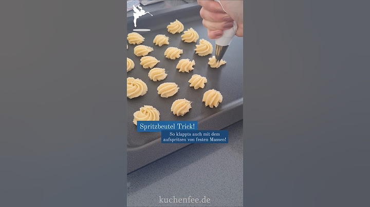 SPRITZBEUTEL TRICK! So klappts mit dem Spritzgebäck