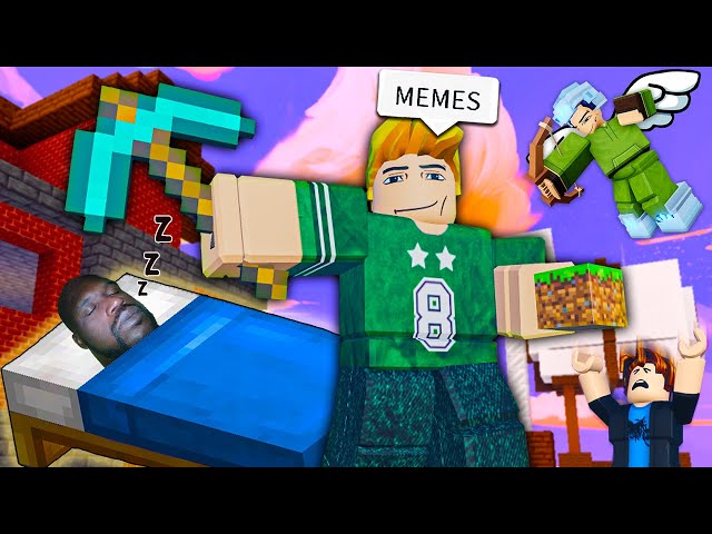 ROBLOX BedWars FUNNY MOMENTS (MEMES) ⛏😎🛌🏻 class=