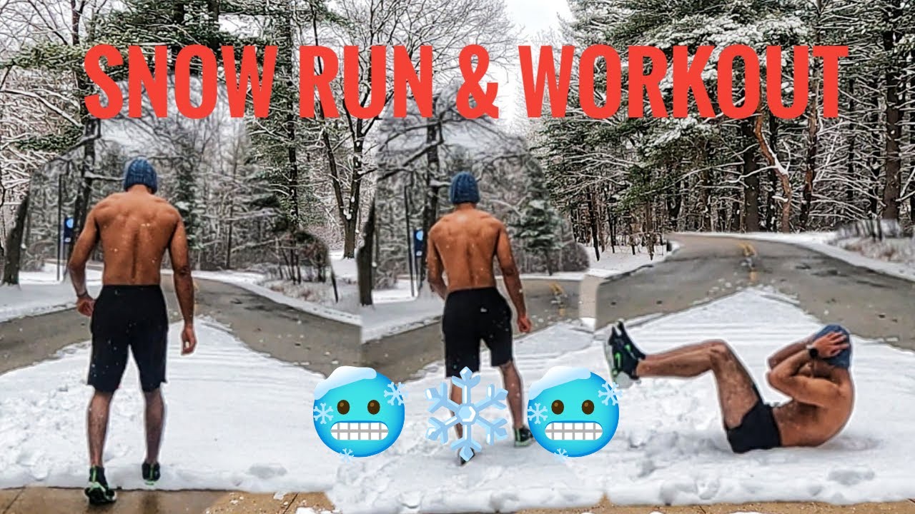 Running in the Snow and Conditioning Work 🥶❄️🔥