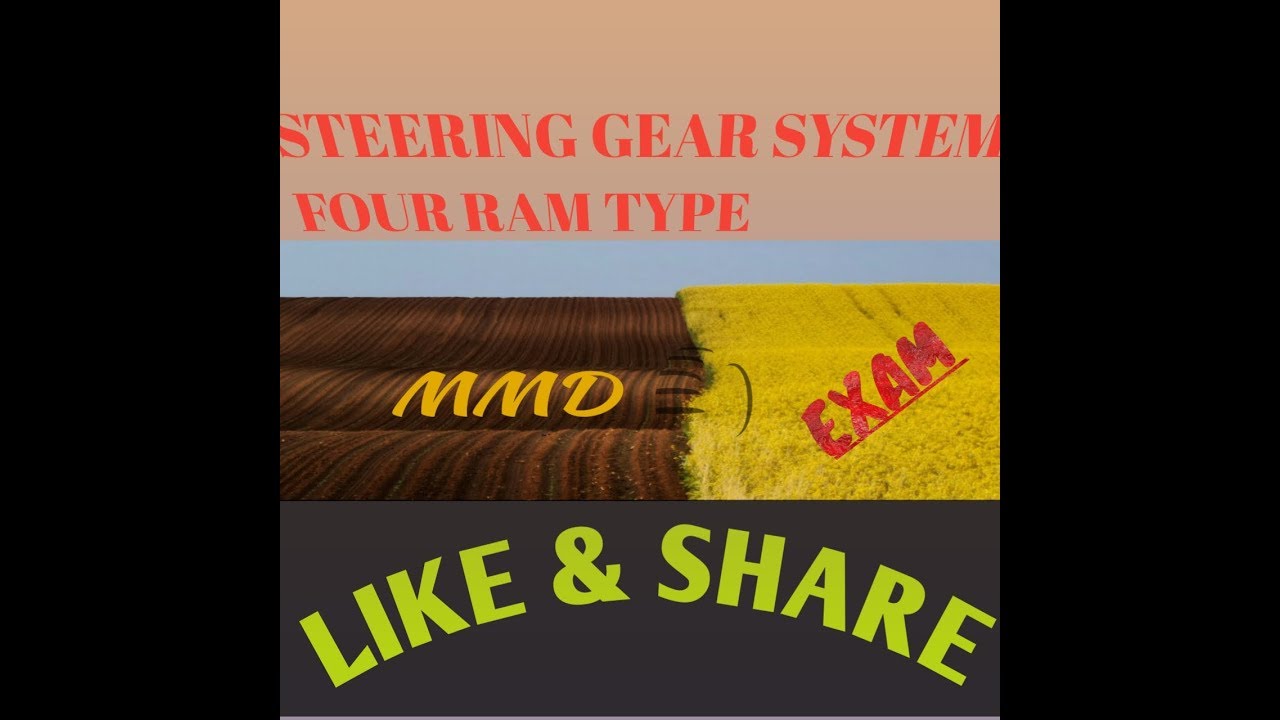 STEERING GEAR SYSTEM FOUR RAM TYPE YouTube