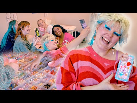 Making the CUTEST Phone Cases With My Fans ✨💗 Caroline Kingsbury