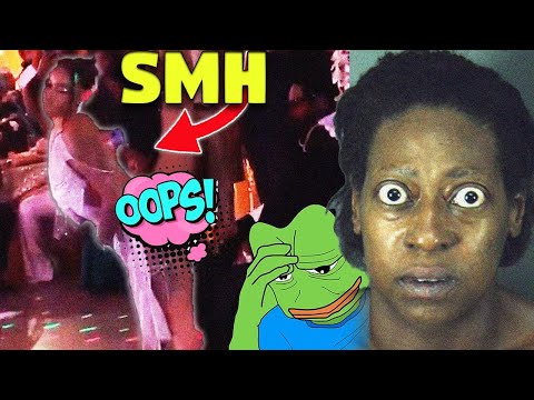 Florida Bride Twerks With Her Shoes Off And A See Thru Gown At Her Wedding Party...SMDH