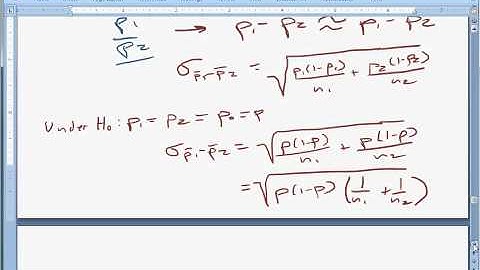 Hypothesis testing (two population proportions) part 1