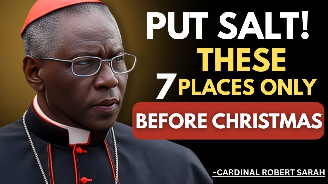 7 Salt Placements Before Christmas || Cardinal Sarah Revealed It