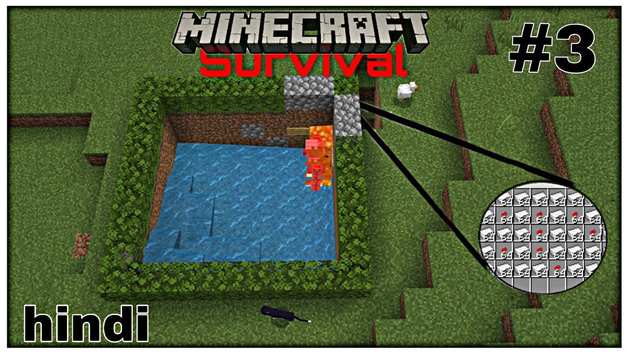 I MADE EPIC IRON FARM IN servival world | MAINCRAFT PE 1.20 | PART 3 ...