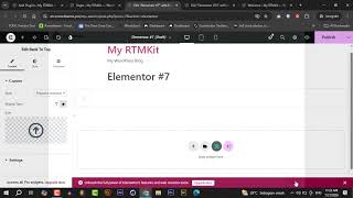 How to create Back to top in Elementor with RTMKIT plugin