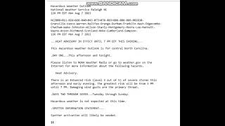 (Partial EAS) Tornado Warning for Louisa, Virginia on SAM FM