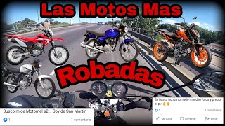 Top 10 Las Motos Mas Robadas De La Argentina ¿Zanella rx z7 entro al top?