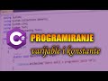 Programiranje c  varijable konstante i spajanje  tutorijal 3