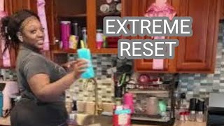 LETS CLEAN & ORGANIZE MY KITCHEN | SUNDAY RESET | CLEANING IN SHORTS 🎂👀