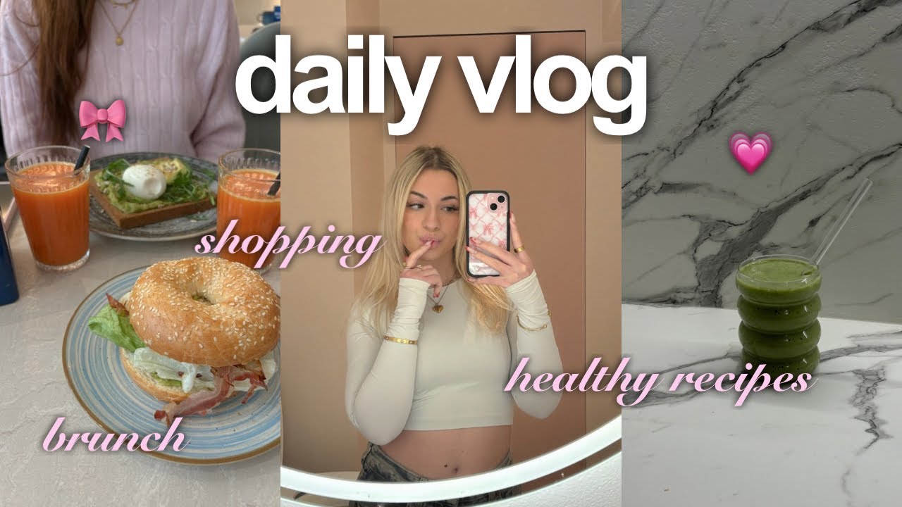 AESTHETIC DAILY VLOG🌟🎧 I healthy recipes, brunch, shopping, haul