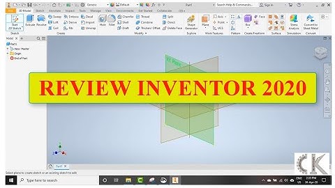 Review giao diện Inventor 2020- Inventor mới nhất hiện nay