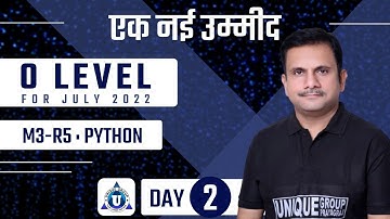 #OLevel | M3:R5 Python  | O level m3r5 classes in hindi | उम्मीद Batch #m3-r5 python language class2