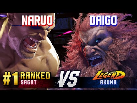 SF6 ▰ NARUO (#1 Ranked Sagat) vs DAIGO (Akuma) ▰ High Level Gameplay