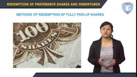 Redemption of Preference Shares and Debentures