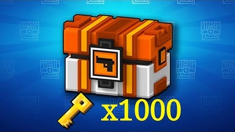 SPENDING 1000 KEYS ON LOTTERY CHESTS!Pixel gun 3D