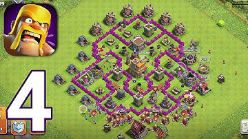 Clash of Clans - Gameplay Walkthrough Part 4 - Town Hall Level 7 (IOS,Android)
