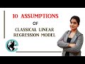 62 ten clrm assumptions  classical linear regression model assumptions  10 important ticks 