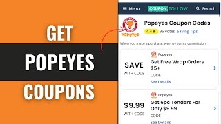 How To Get Popeyes Chicken Coupons