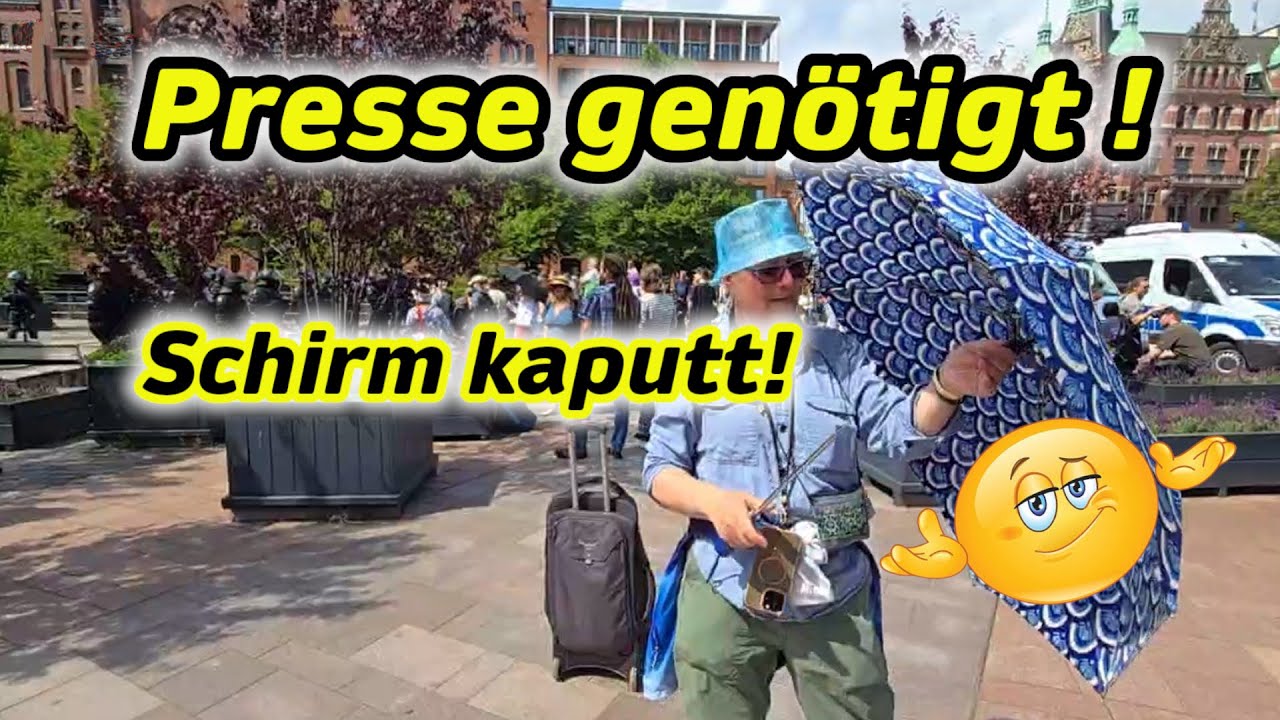 😱Presse genötigt - Schirm kaputt 🤷‍♀️ Pech gehabt