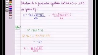 Example:Calculate Complex Roots