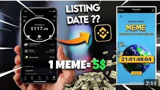 MEMELAND LISTING DATE, CURRENT PRICE AND HOW TO CONNECT WALLET.