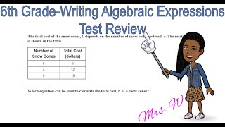 6th Grade-Chapter 6 Writing Expressions Test Review | Mrs. W.