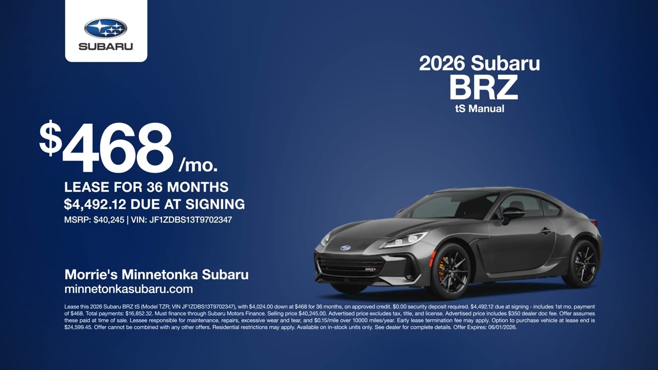 Subaru BRZ 05/20/2026 7424872 - YouTube