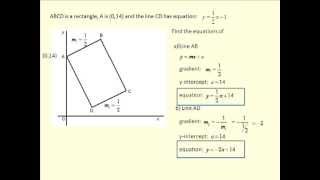 Straight line graphs and equations 4 - finding equations of parallel and perpendicular lines 1