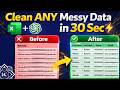 Stop Cleaning Data Manually In Excel! Do THIS Instead in 30 Sec 😳