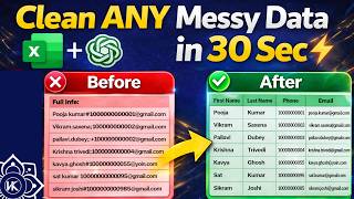 Stop Cleaning Data Manually In Excel! Do THIS Instead in 30 Sec 😳