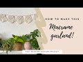 DIY macrame banner garland tutorial | macrame boho room decor project | beginner friendly!