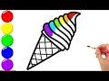 Bolalar uchun muzqaymoq rasm chizish / DRAWING ICE CREAM FOR KIDS