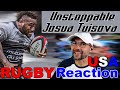 American Coach Reactions to Josua Tuisova Unstoppable Genetic Freak, Big Hits