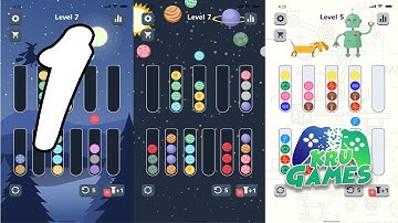 Sort Color Balls - puzzle game Gameplay #1 - Level 1 ~ 15 - All Levels (Android, IOS)