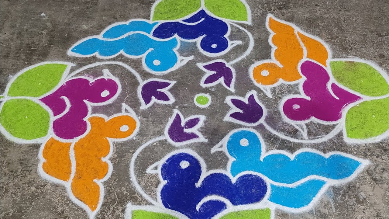   கோல்டன்எல்லோரும்ரொம்ப ஈஸியாபோடக்கூடிய கோலம் 🐦🐦🐦🐦