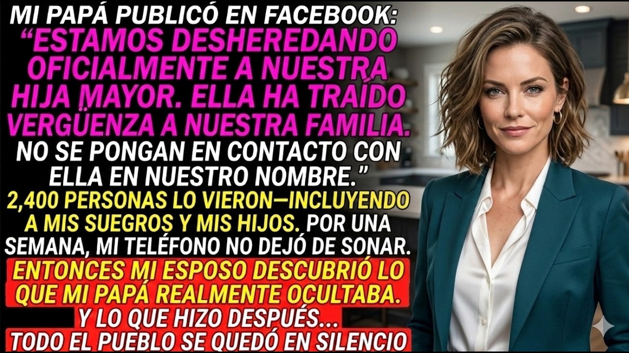 Mi Padre Me Desheredó en Facebook… Una Semana Después, Toda la Familia Le Dio la Espalda