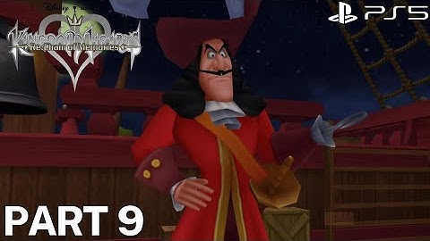 Kingdom Hearts Re : Chain Of Memories (PS5) Gameplay Part 9 - Neverland - Jolly Roger - Captain Hook
