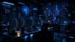 Neon Workspace Atmosphere | Ambient Music for Work