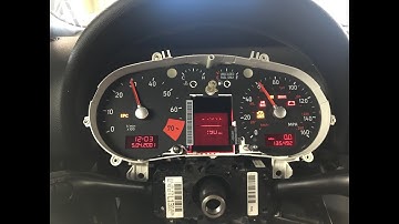 Running the factory test on an Audi TT Instrument Cluster