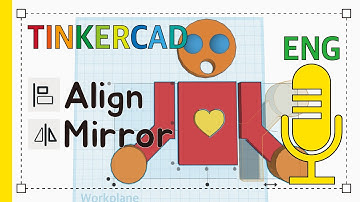9.  Align & Mirror - Tinkercad Basic Tutorial Guide for Beginner  | 3D modeling how to make