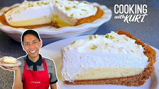 Key Lime Pie: Graham Cracker Crust, Sweet Lime Custard, and Light Whipped Cream | Cooking with Kurt