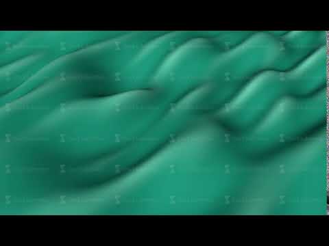 3d render Looping green abstract