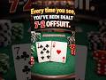 “When You Get Dealt 7-2 Offsuit… “EWWWW WHAT IS THAT?!🤦🏻♂️ .. #poker #memes #shorts