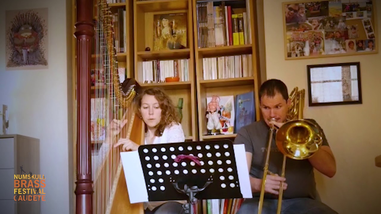 JOSE ANGEL ISLA (TROMBONE) - COLINE JAGET (HARP) - BEAU SOIR (by C. DEBUSSY) 🌙✨🎼