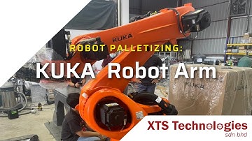 Robotics arm palletizing by XTS Technologies with special customise gripper avoid carton box fall