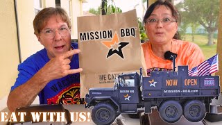 Mission BBQ Brisket and Smoked Cheeseburger 🍖🥪🍔 Eat With Us!