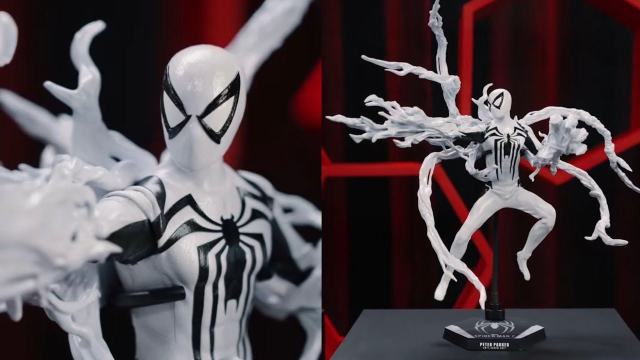 Новая фигурка Питера Паркера в костюме Анти-Венома от Hot Toys Spider-Man 2 на выставке Sideshow ...