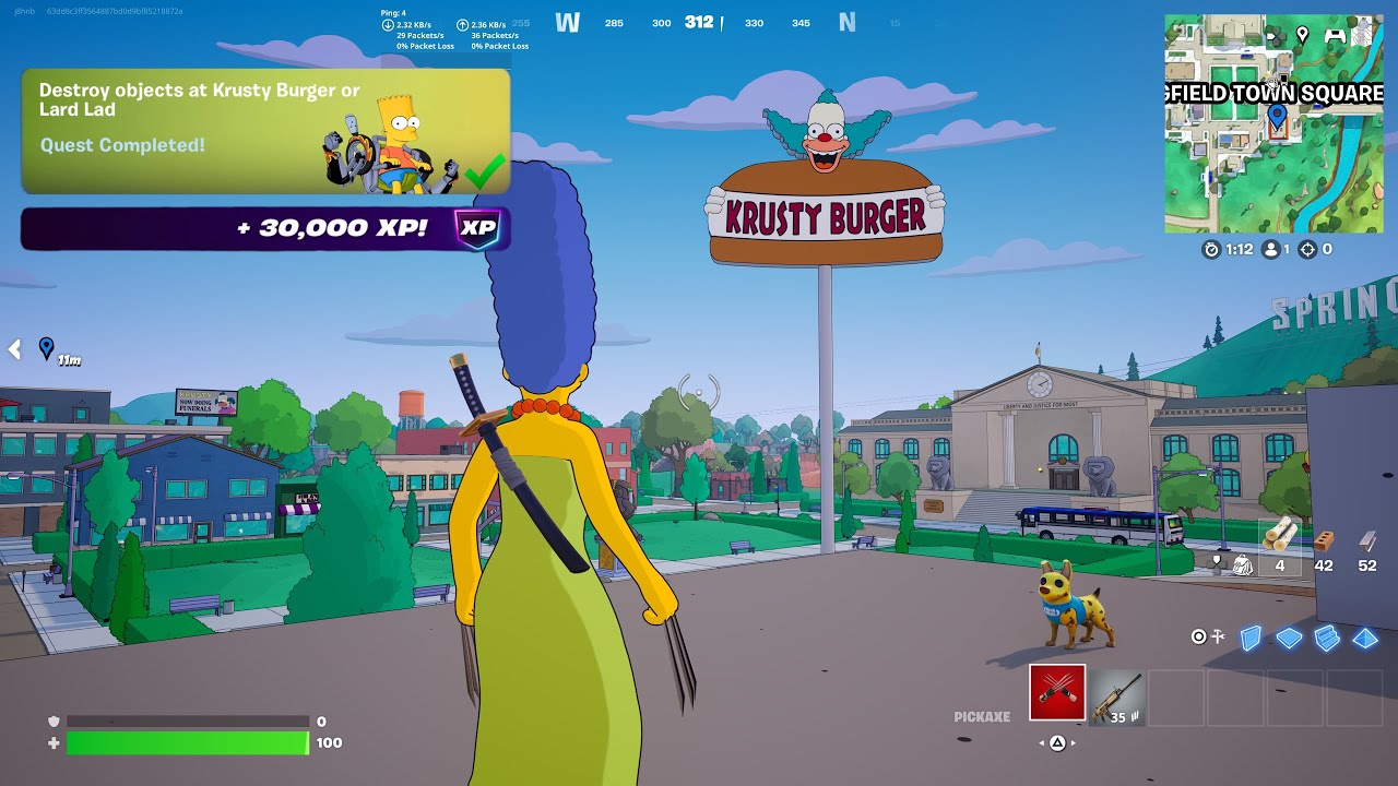 Fortnite - Destroy Objects At Krusty Burger Or Lard Lad (WEEK 1 Quests Challenges)
